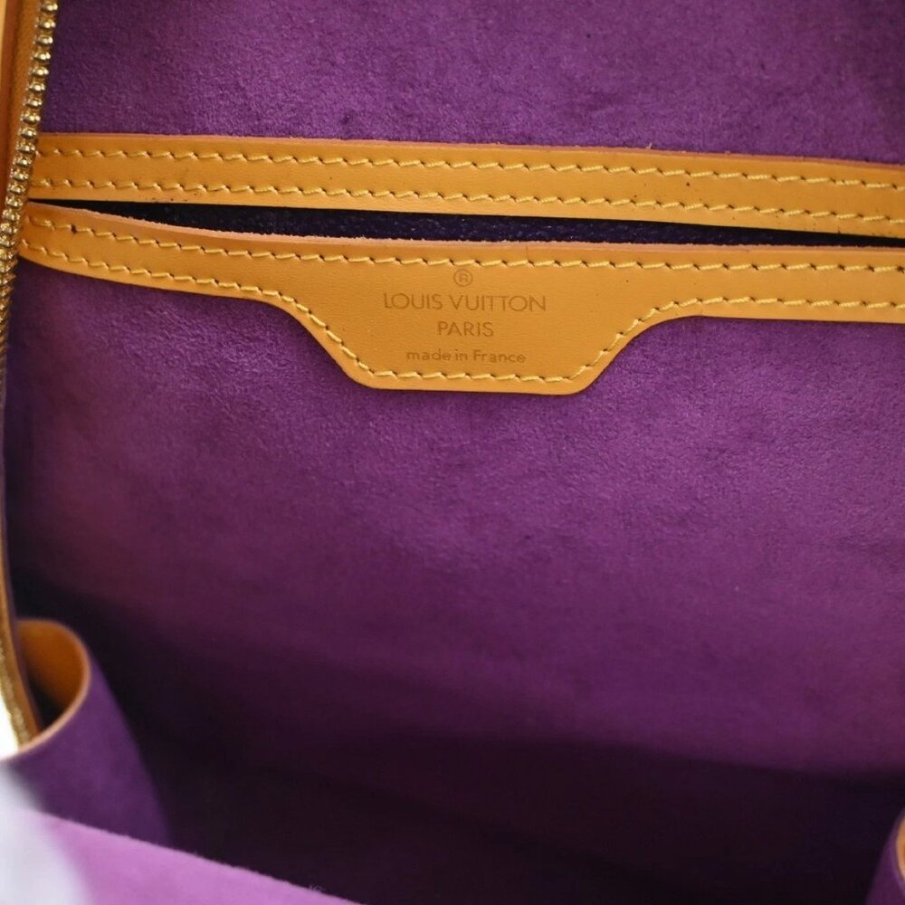 LOUIS VUITTON Logo Mabillon Backpack Bag Epi leather Yellow GHW M52239 82KC352 - Picture 9 of 15